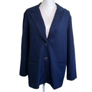 Alfred Dunner Classic Blue Blazer Jacket Size 12